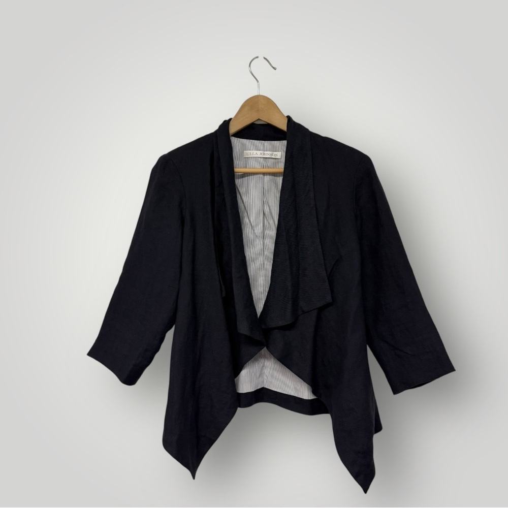 Ulla Johnson Navy Linen Blazer